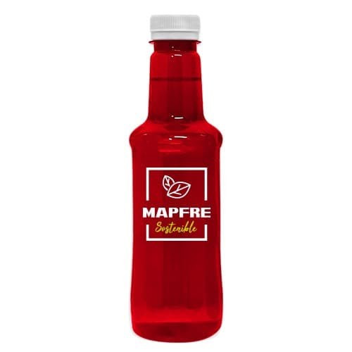 Waterflesje rood | 330 ml | Directe bedrukking 1 kleur | Witte dop