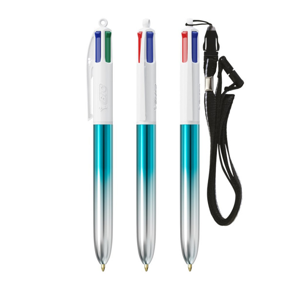 BIC® 4 Colours® Bicolor + Lanyard